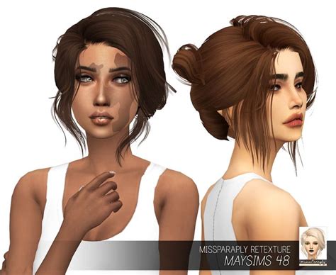 Missparaply [ts4] Maysims 48 Solids 64 Colors Custom Sims 4 Sims Sims Hair