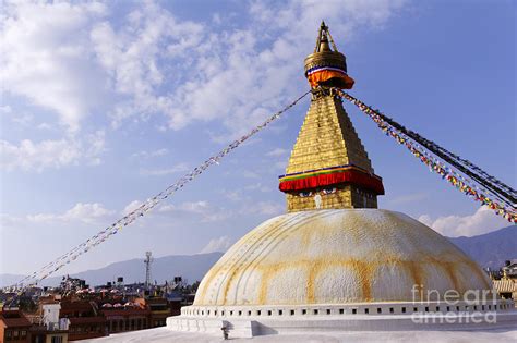 Buddhist Stupa At Bodhnath In Kathmandu Nepal Photograph By Robert