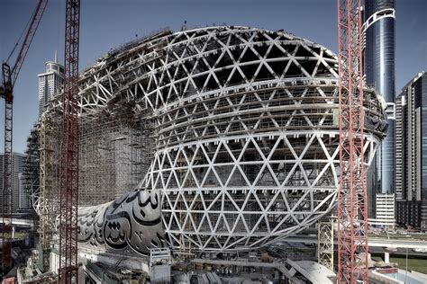 New Images Of Dubais Museum Of The Future Reveal Structural Complexity
