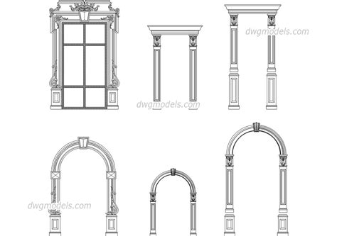 3d islamic pattern model free download, autocad. Decorative frames DWG, free CAD Blocks download