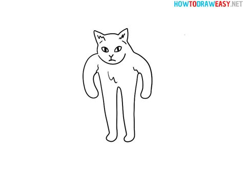How To Draw A Cat Meme How To Draw Easy