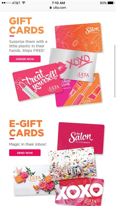 Amazon.com gift cards can be purchased in almost any amount, from $0.50 to $2,000. Ulta gift cards | Ulta gift card, Egift card, Gift card