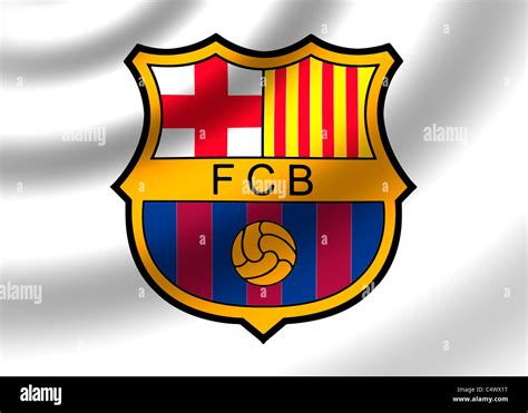 F.C.Barcelona logo flag symbol Stock Photo - Alamy