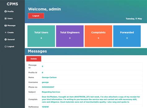 Complaint Management System In Php With Source Code Codeastro