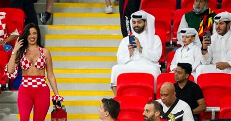 Qatari Fans Caught Ogling World Cup 2022s Sexiest Fan Despite Disapproval Claims Mirror