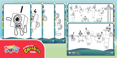 Numberblocks Coloring Pages 1 To 10 Images And Photos Finder