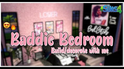 Builddecorate With Methe Sims 4baddie Bedroom 😍🔨 Youtube
