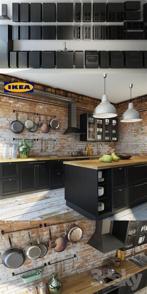 2021 kitchens new sektion/askersund kitchen 1249 $ based on a 10'×10' kitchen price. Kitchen IKEA Laksarbi (IKEA laxarby) | Cuisine style industriel
