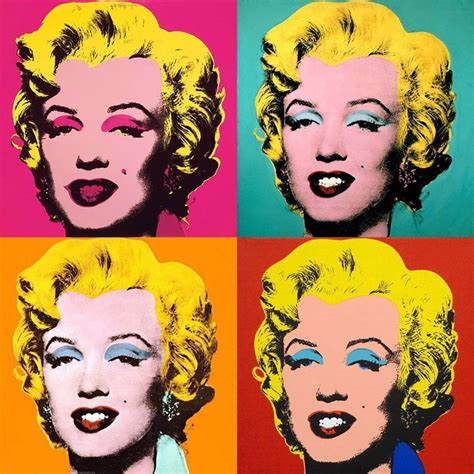 Famous Marilyn Monroe Andy Warhol Canvas Print Wall Pictures For