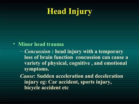 Head Injury Types Clinical Manifestations Diagnosis And Management