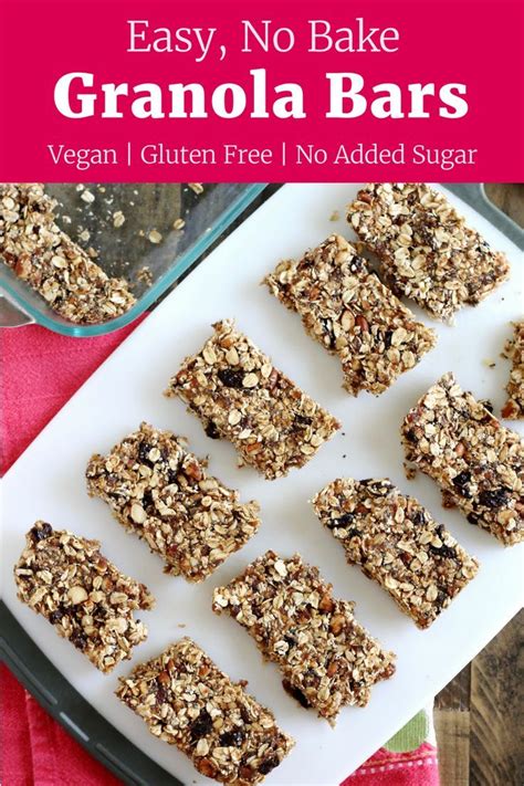 No Bake Granola Bars With Nuts And Oats Recipe Little Chef Big