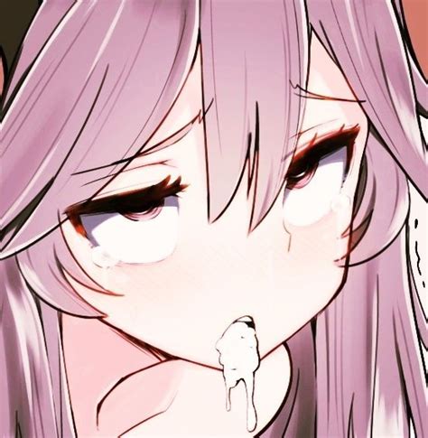 Lf Color Source Girl Pink Hair Ahegao Cum In Mouth Cum Dripping