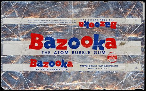 Topps Bazooka The Atom Bubble Gum Candy Package Foil Flickr