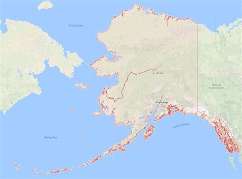 Alaska Alaska Yukon Territory World Map