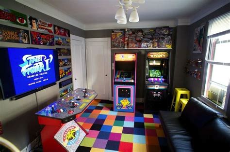 Retro Gaming Bedroom 1080x1920 Arcade Room Video Game Rooms Game Room