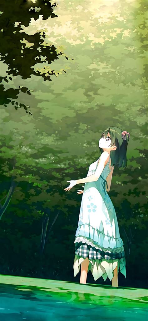 Female anime character illustration, wlop, artwork, women, digital art. 31++ Green Anime Aesthetic Wallpaper - Baka Wallpaper