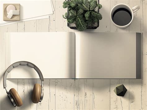 This amazing landscape book mockup can help you to showcase your book design in a photorealistic look. Download This Free Landscape Book Mockup in PSD - Designhooks