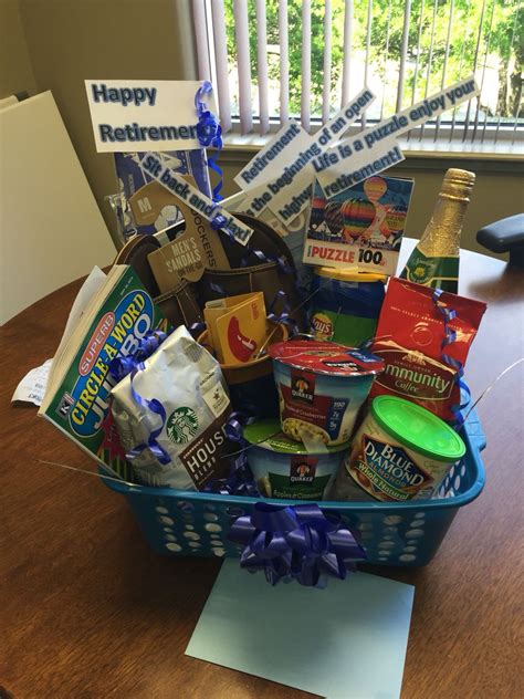 Maybe you would like to learn more about one of these? Retirement basket I made for my co-worker. | Retirement ...