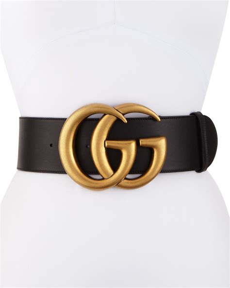 Gucci Adjustable Gg Belt Black Belts For Women Gg Belt Neiman