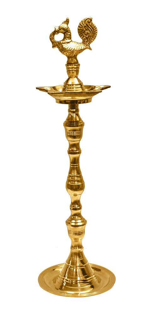Buy Satvik 15 Inch 38 Cm Brass Standing Kerala Samai Mahabharat Step
