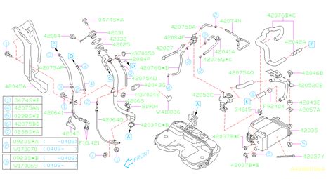 2019 subaru crosstrek limited w eyesight valve pressure control canister piping pipe