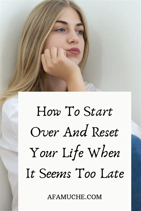 The Ultimate Guide On How To Reset Your Life Artofit