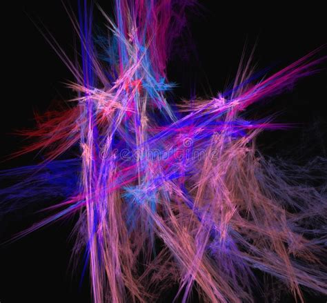 Purple Blue Lines Backgroundfantasy Fractal Texture Digital Art 3d