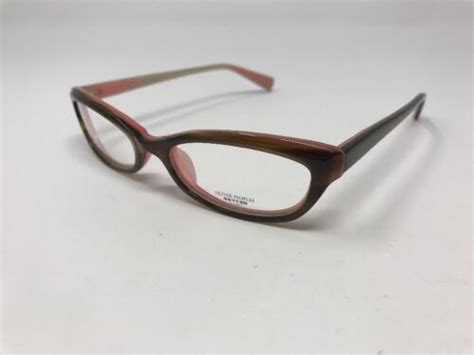 New Oliver Peoples Marceau Otpi Brownpink 51mm Eyeglasses Frames 6715 Ebay