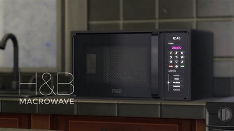 Стильная микроволновая печь Microwave Oven скачать для The Sims 4