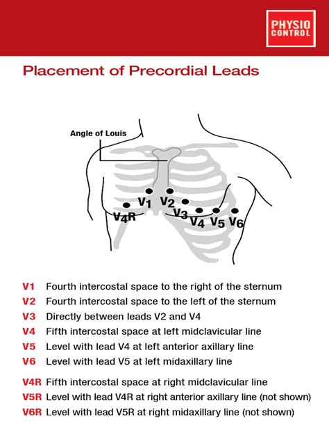 Precordial Leads Placement Card Pdf