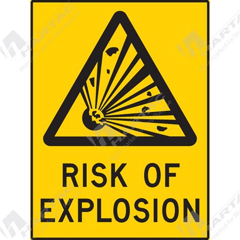 Warning Signs And Stickers Warning Sign Risk Of Explosion Company