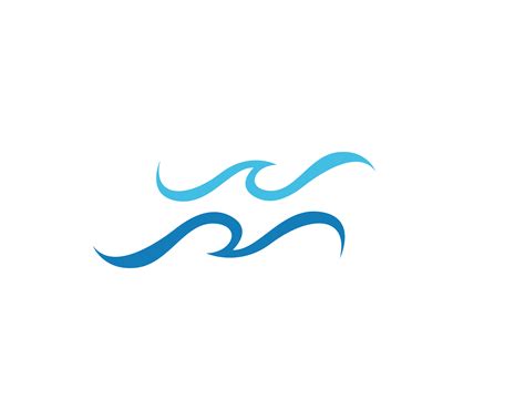 Water Wave Symbol And Icon Logo Template 606999 Vector Art At Vecteezy