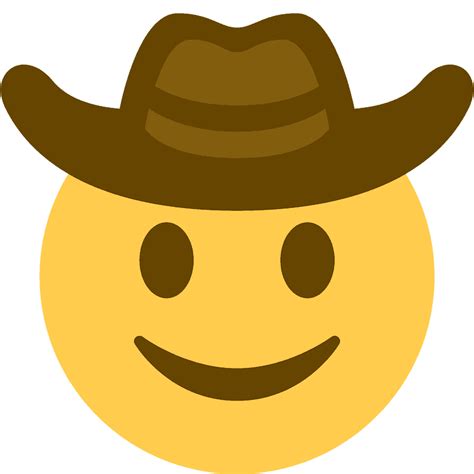 Cowboy Hat Emoji Transparent This Sad Cowboy Hat Emoji Is High