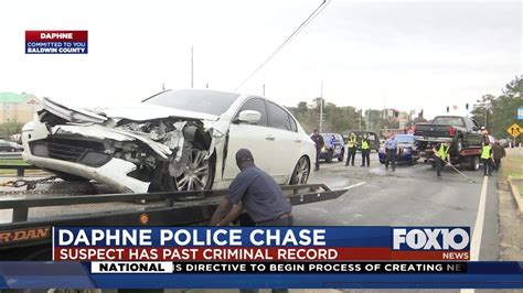 Woman In Custody After Leading Daphne Police On High Speed Chase Youtube