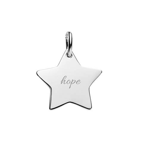 Silver Star Pendant Customise Your Jewellery The Silver Store