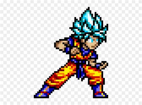 Dragon ball super is a sequel to dragon ball z, with the story being set 6 months after the defeat of kid buu. Goku - Goku Super Saiyan Blue Pixel Art, HD Png Download - 660x620(#2943621) - PngFind