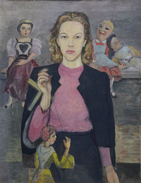 James Cleaver Portrait Of Caroline And Her Puppets Richard Taylor