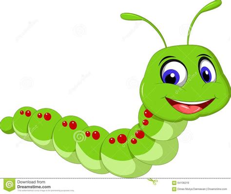 Cute Caterpillar Cartoon Illustration Of Cute Caterpillar Cartoon
