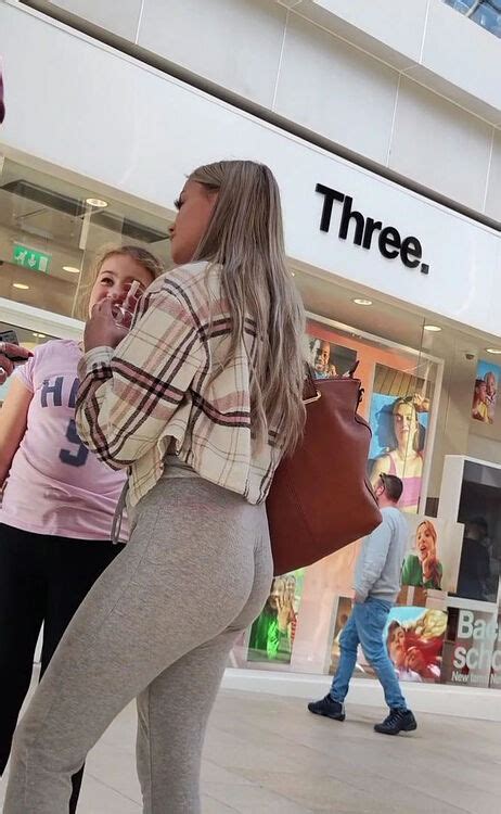 blonde chav teen in see thru leggings and pink thong spandex leggings and yoga pants forum