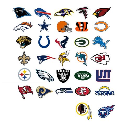 Nfl Football Team Logos And Names Clipart Silhouette Clipground Vrogue