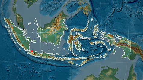 Indonesia Physical Map Of Relief