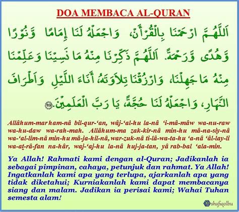 Doa Sebelum Membaca Al Quran Homecare