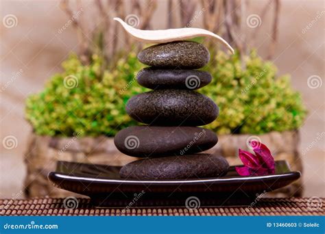 Spa And Massage Stones Stock Image Image Of Balance 13460603