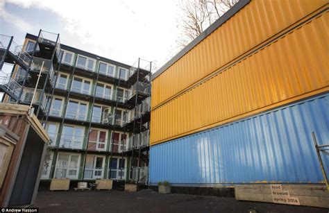 Shipping Containers Open As Temporary Accommodation For Homeless In