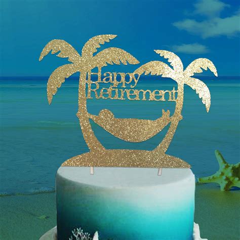 Given the challenge before you, you might even be tempted to go with happy retirement, and leave it at that. Retirement Cake Topper Retirement partyBeach Cake Topper