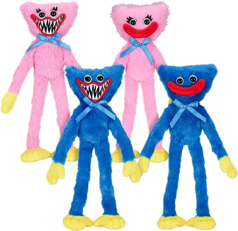 Buy Poppy Playtime Huggy Wuggy And Kissy Missy Plush Set Four 14 Tall