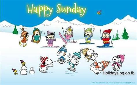 Snoopy Winter Happy Sunday Quote Pictures Photos And Images For
