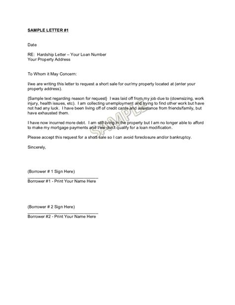 Financial Situation Hardship Letter Template Pdf Download