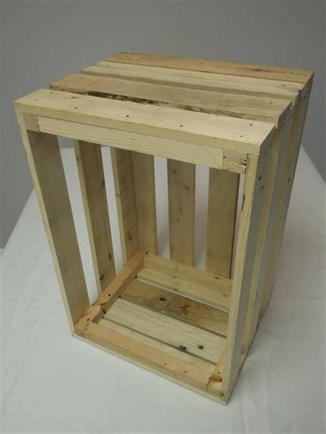 Diy Pallet Wooden Storage Crate Box 101 Pallets
