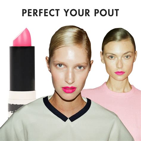 The Hot Pink Lip Was The Beauty Hit Of Lfw Get Next Seasons Look Now